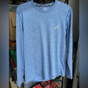 Adidas Climalite Short Sleeve Blue T-Shirt Athletic Size M